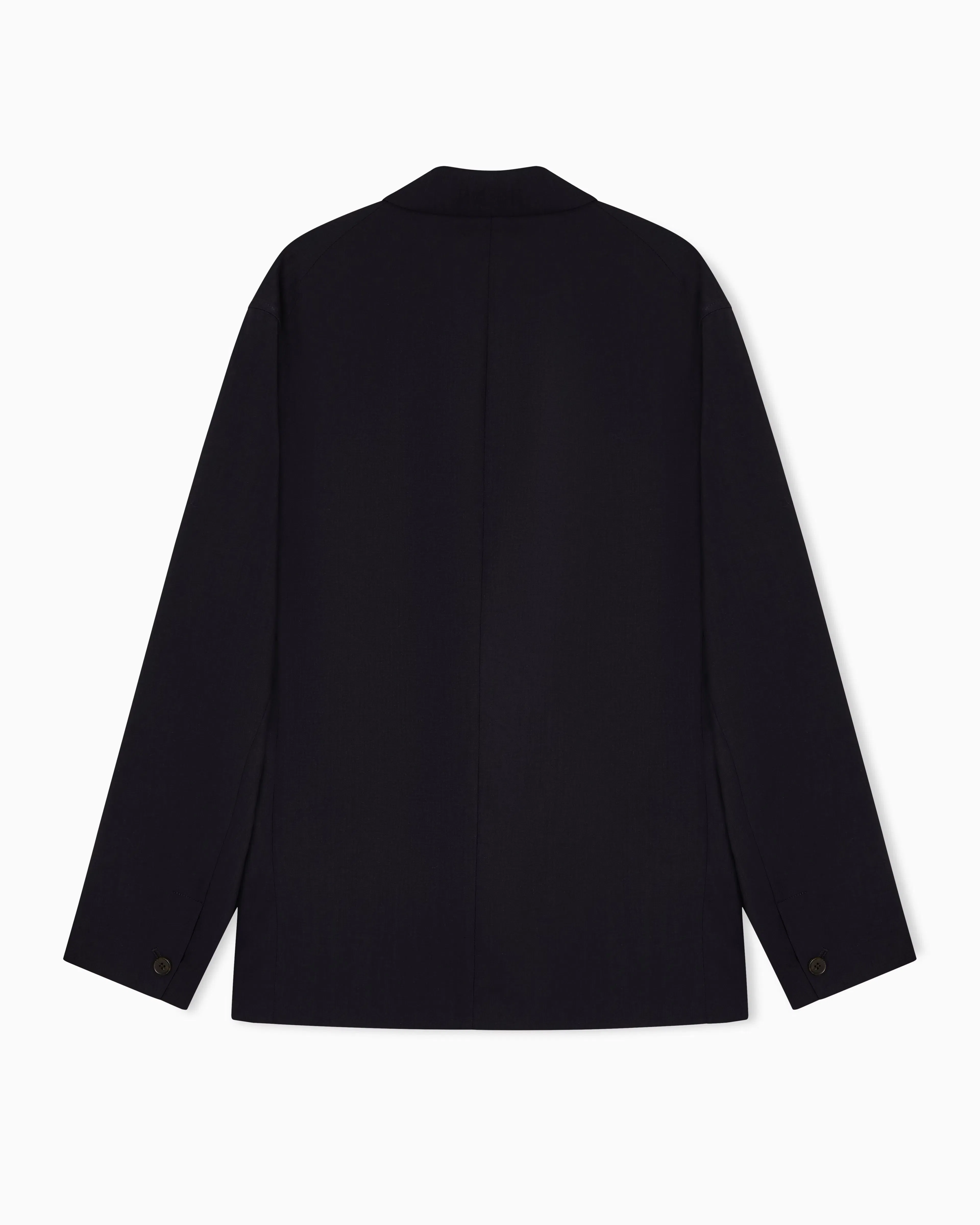 Emporio Armani Travel Essential light wool single-breasted blazer