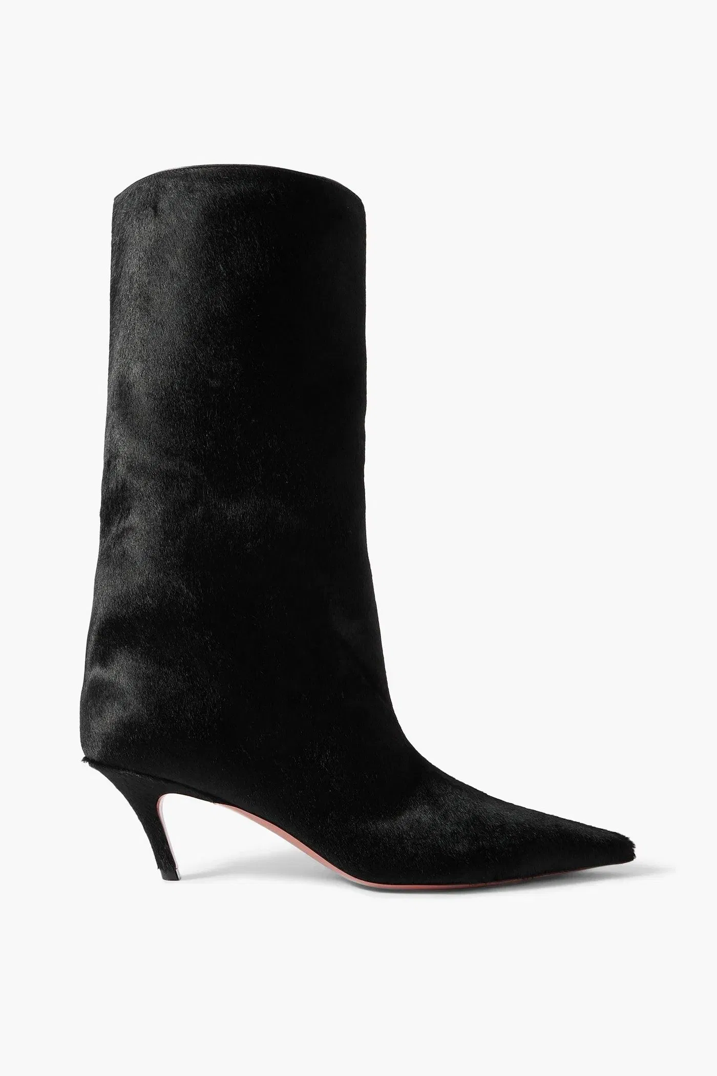 Amina Muaddi Fiona Calf Hair Boots Black Women's