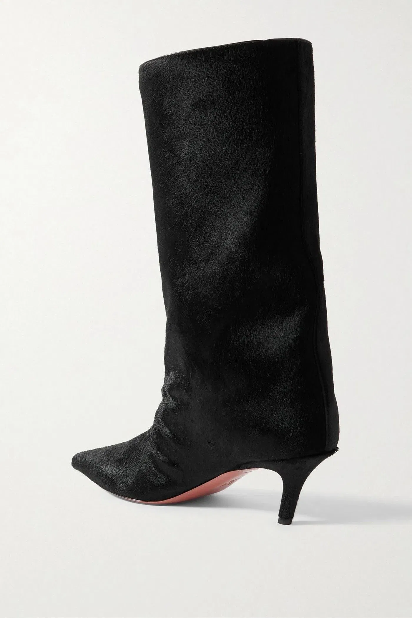 Amina Muaddi Fiona Calf Hair Boots Black Women's