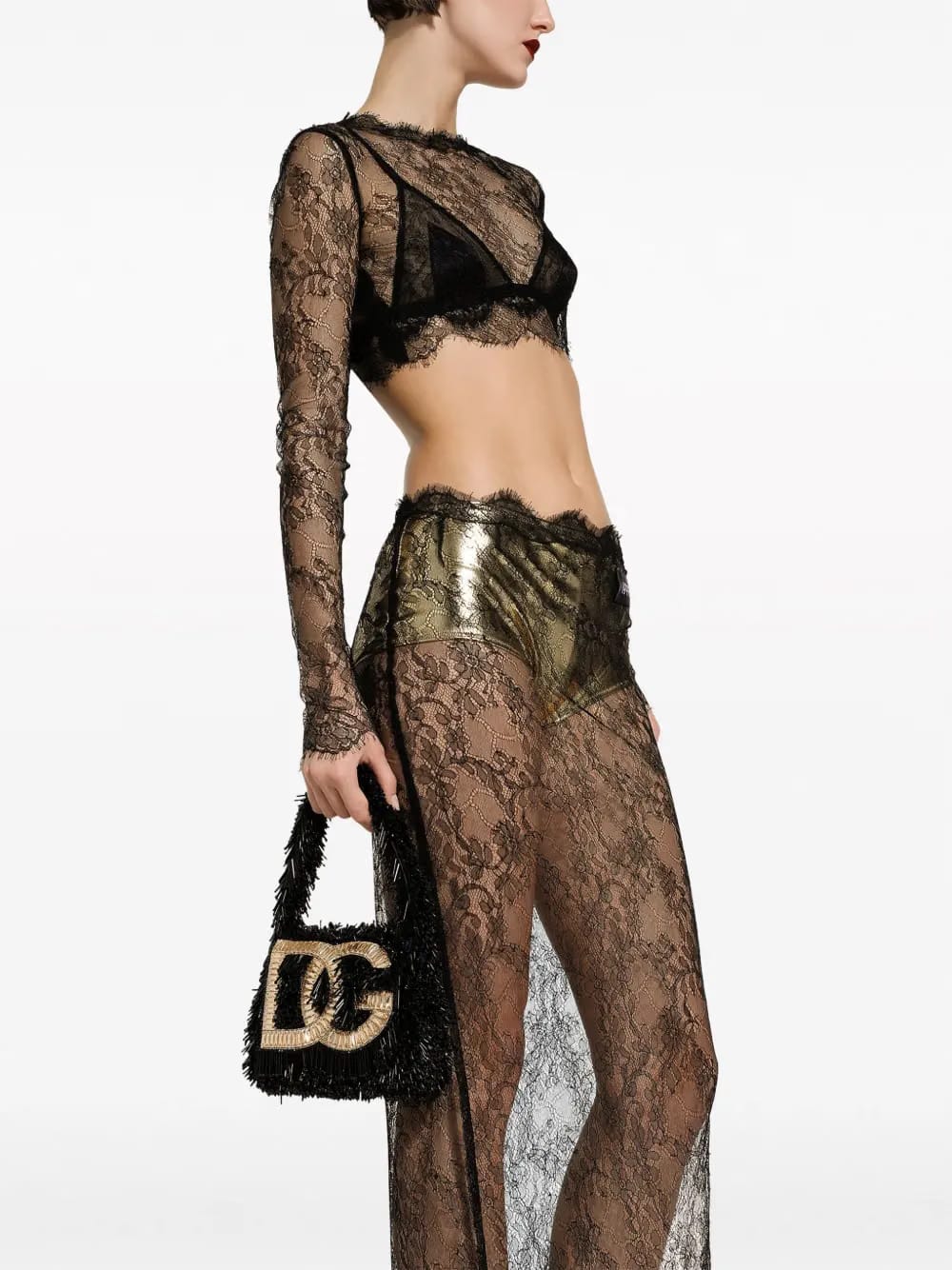 DG crystal-embellished crossbody bag
