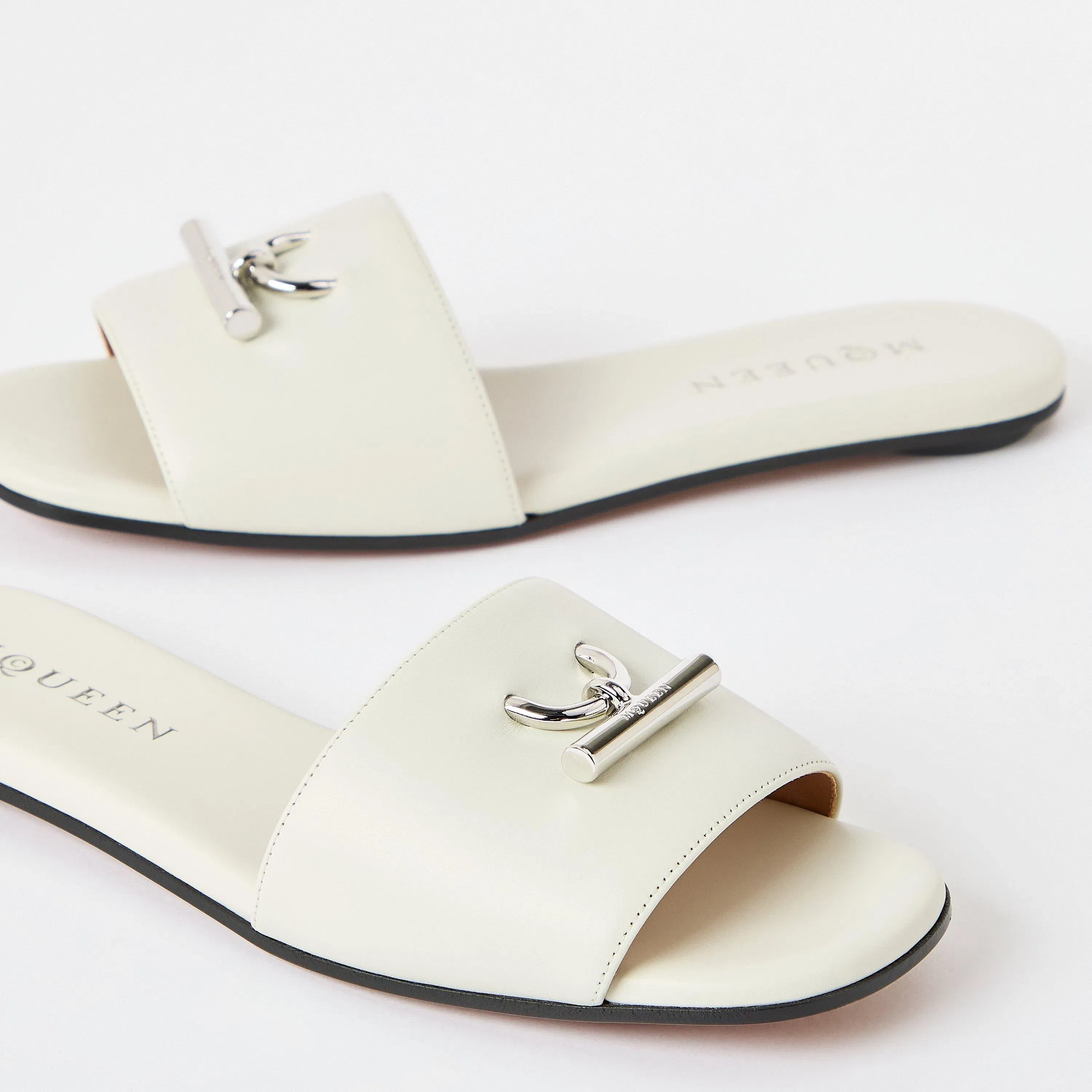 Alex Leather Flat Sandals