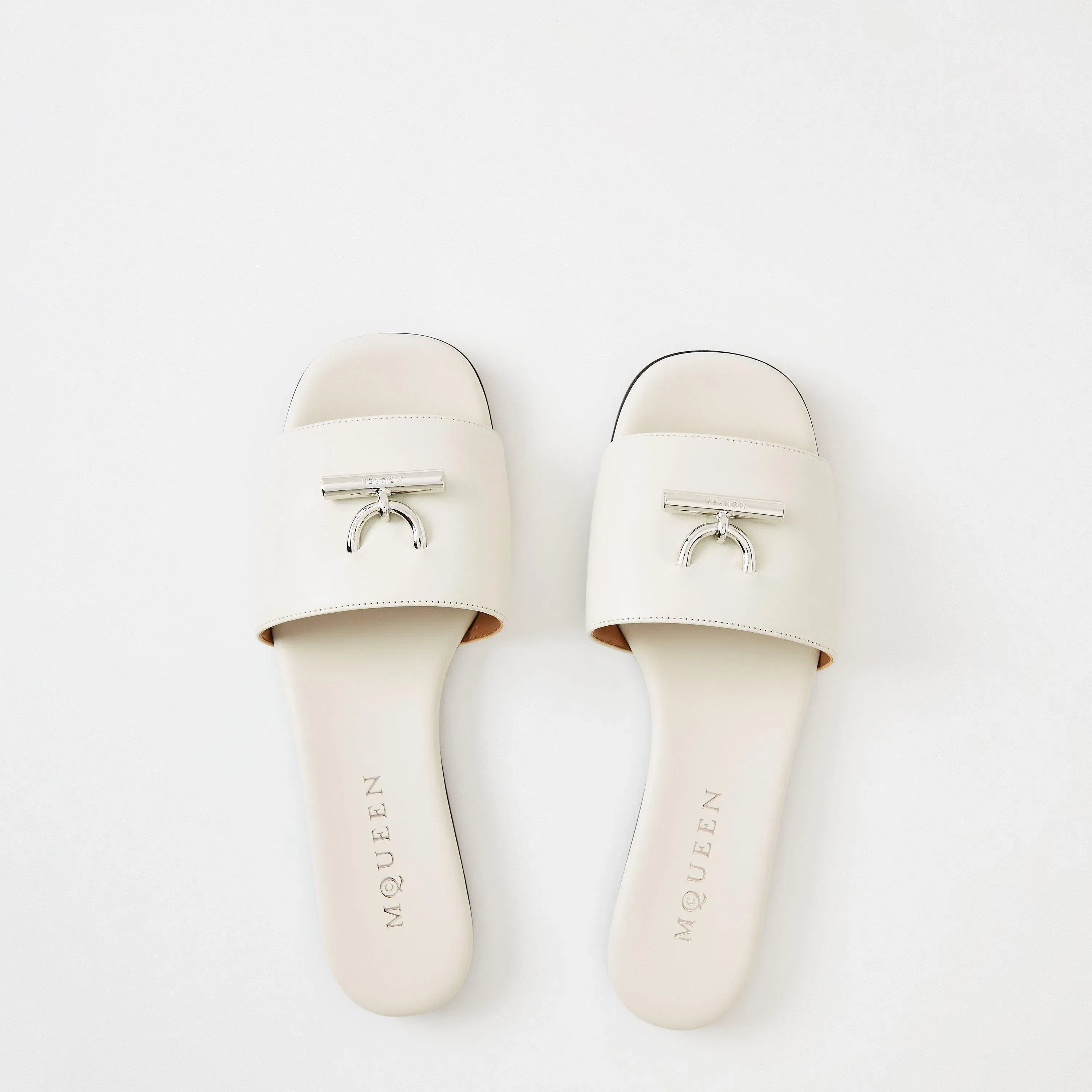Alex Leather Flat Sandals
