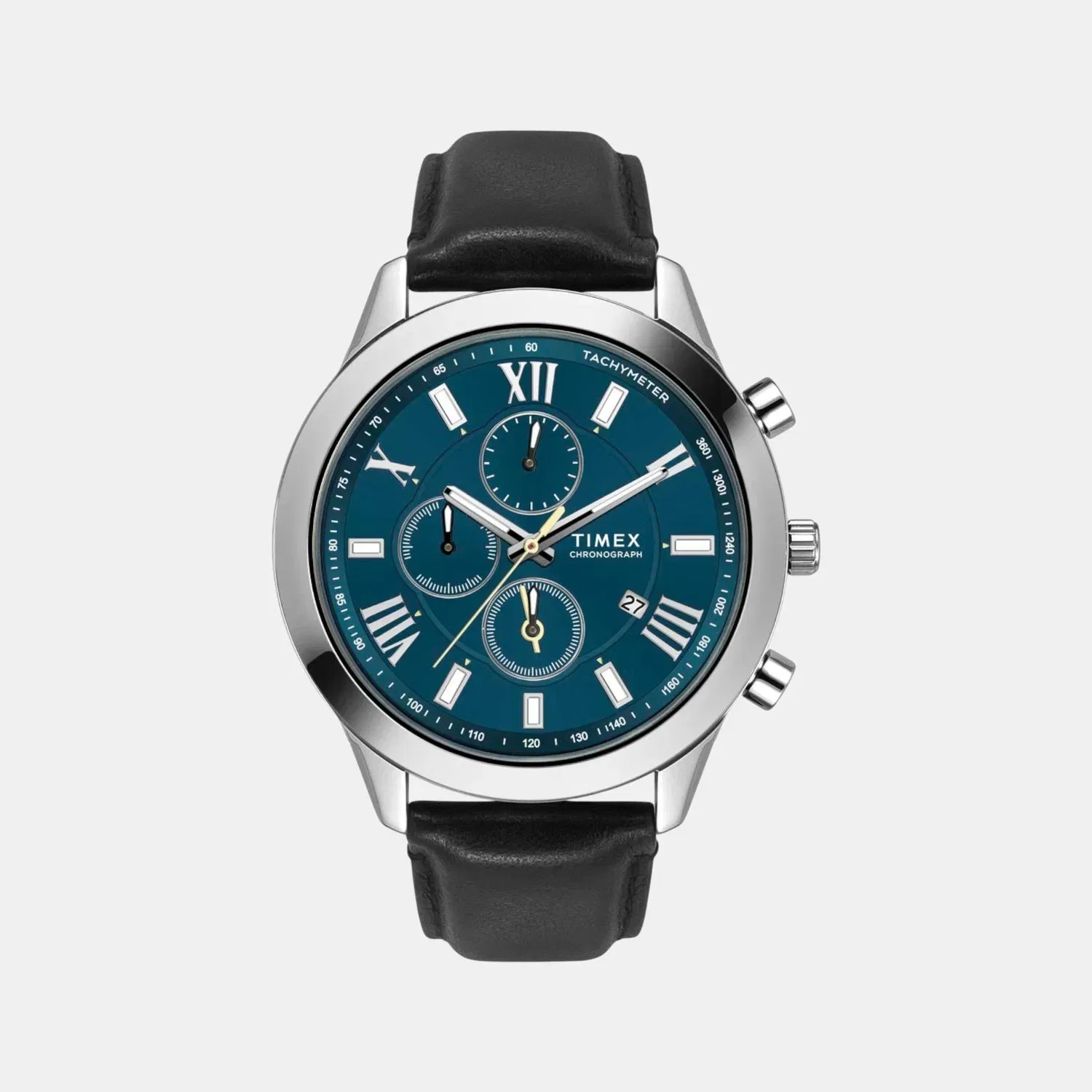 Timex Trendline Men Quartz Dial Chronograph Leather Watch Tweg18515