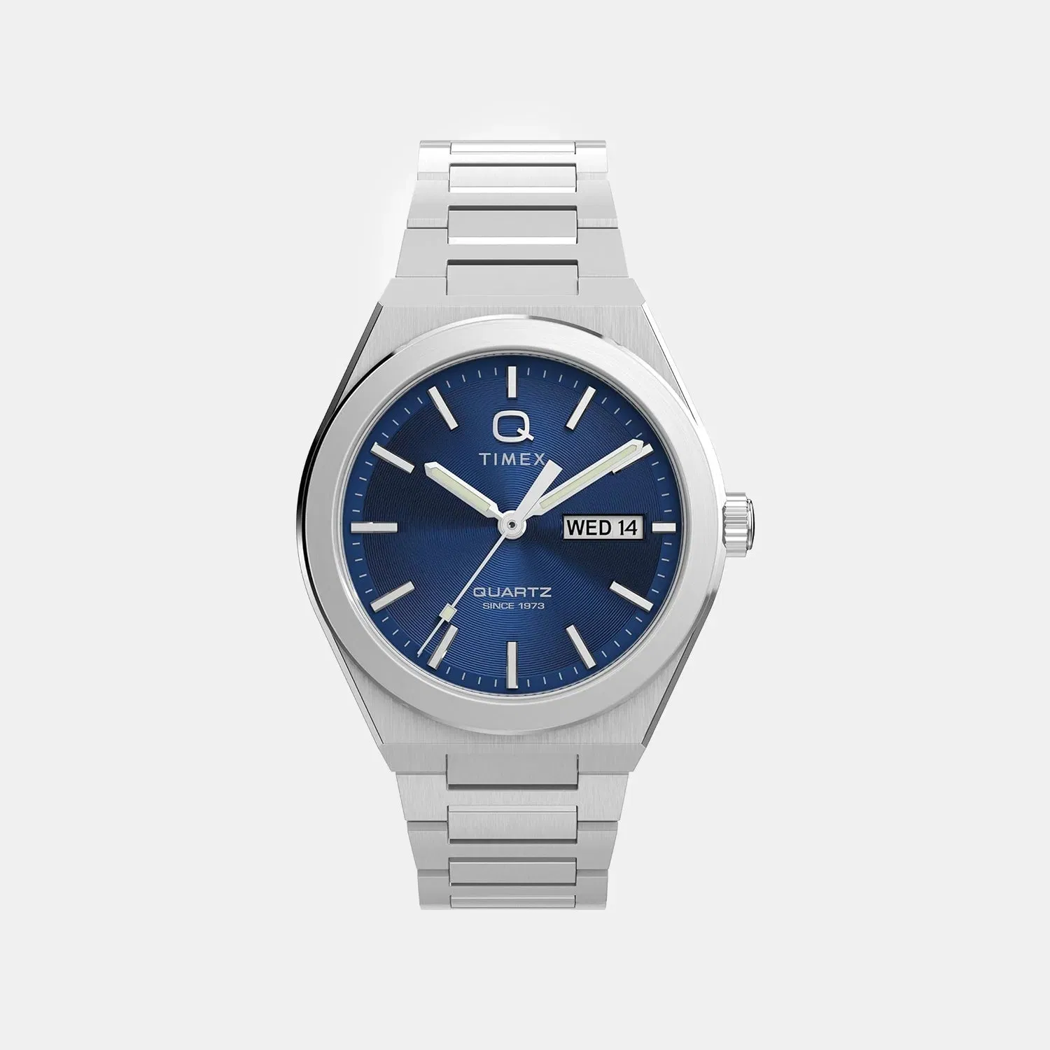 Timex Men Quartz Blue Dial Analog Steel Watch Tw2Y25100Ik