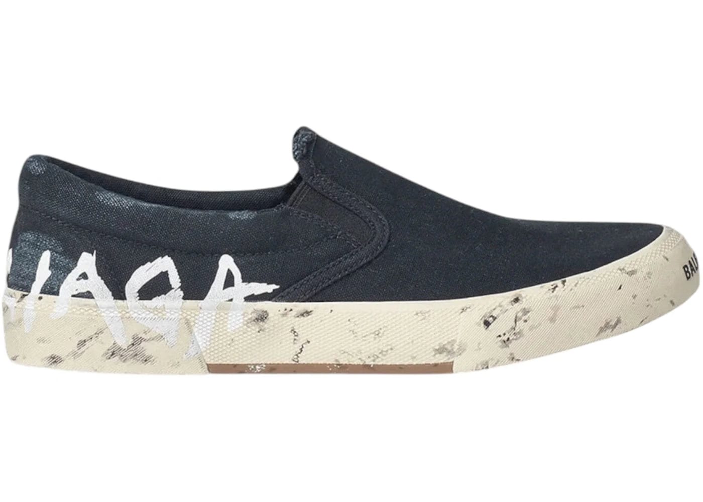 Balenciaga Wmns Paris Slip On 'Graffiti - Black'