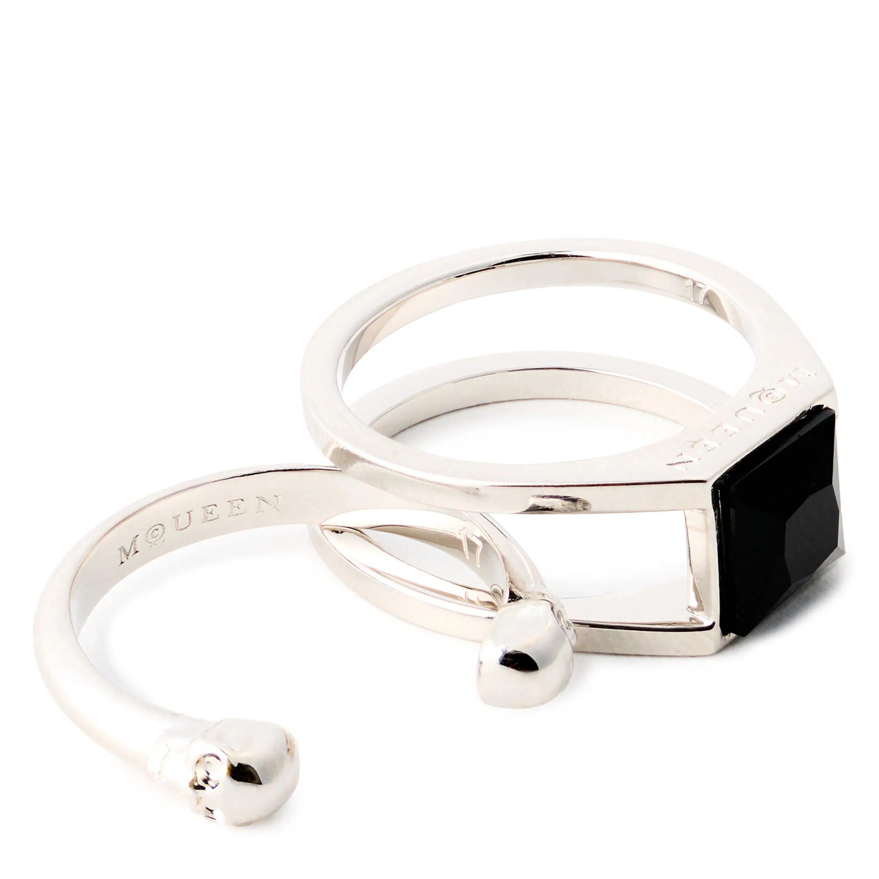 Alex Twin Skull Signet Ring