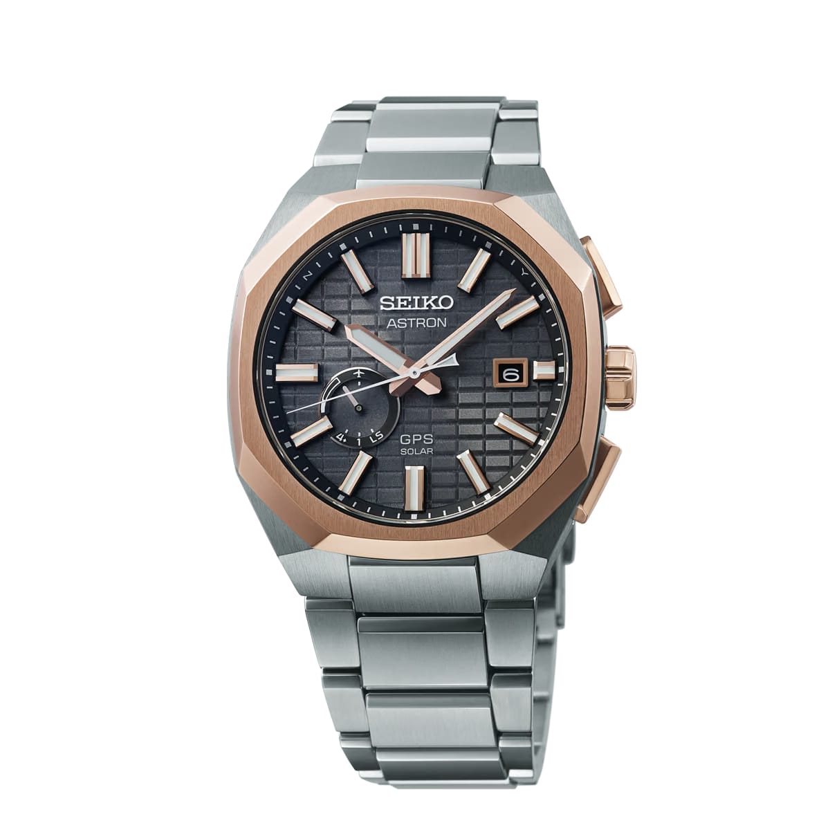Seiko Astron Gps Solar Rose Gold Crystal Box - Grey - SSJ014J1