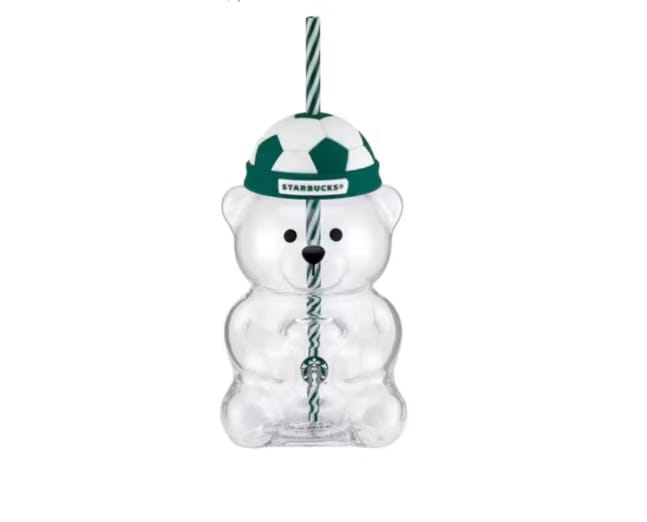 Starbucks Bear Bearista Football Tumbler Cup