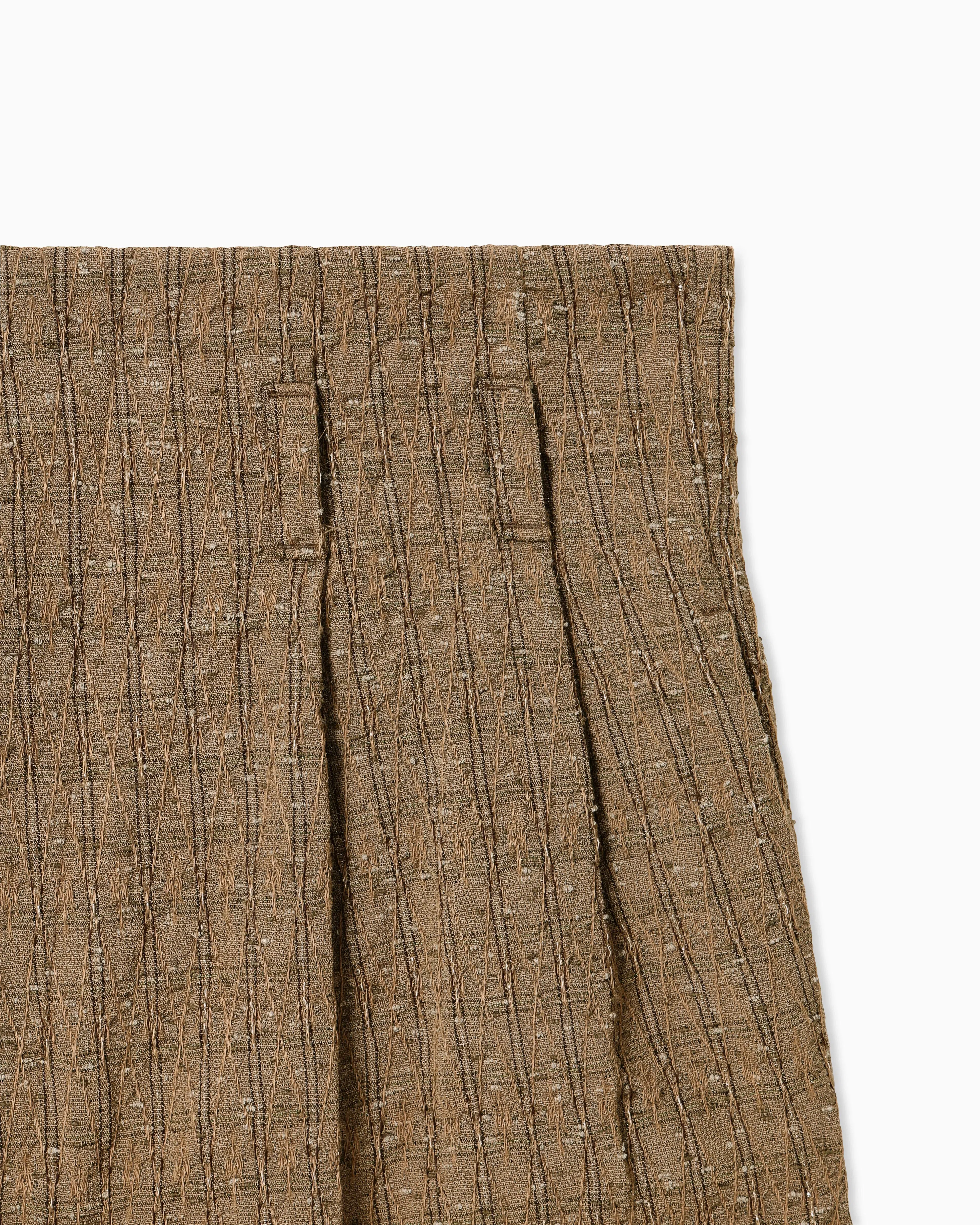 Emporio Armani Lamé striped jacquard trousers
