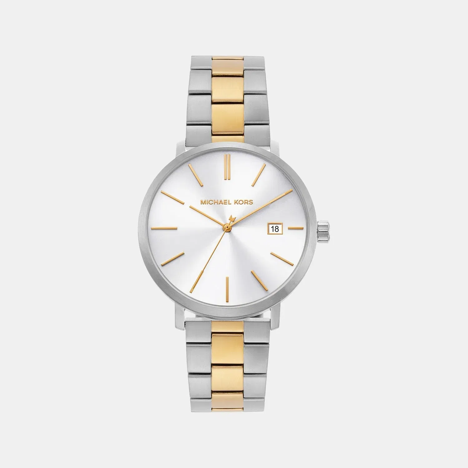 Michael Kors Blake Men Quartz White Dial Analog Stainless Steel Watch Mk9134