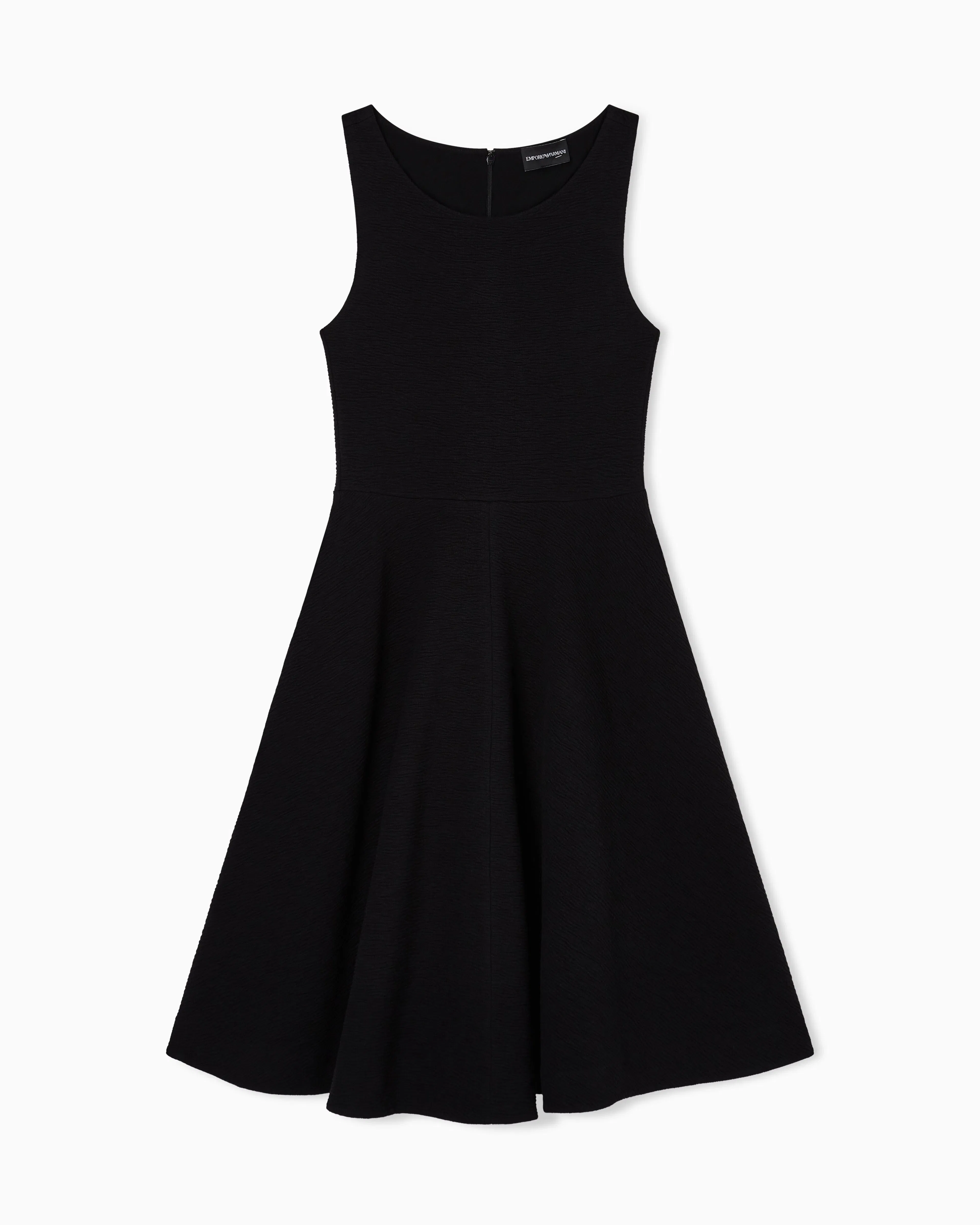 Emporio Armani Embossed jersey full-skirted dress