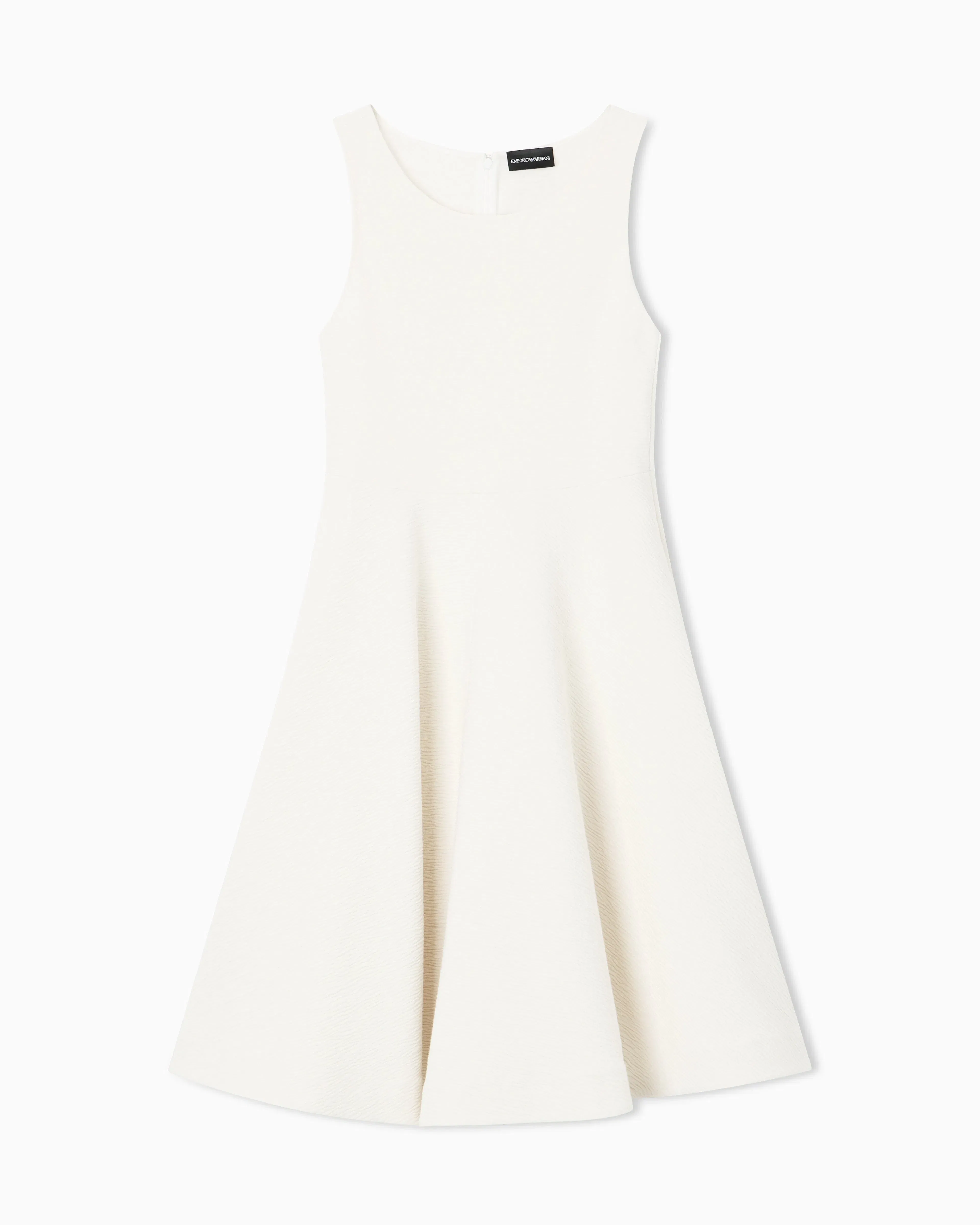 Emporio Armani Embossed jersey full-skirted dress