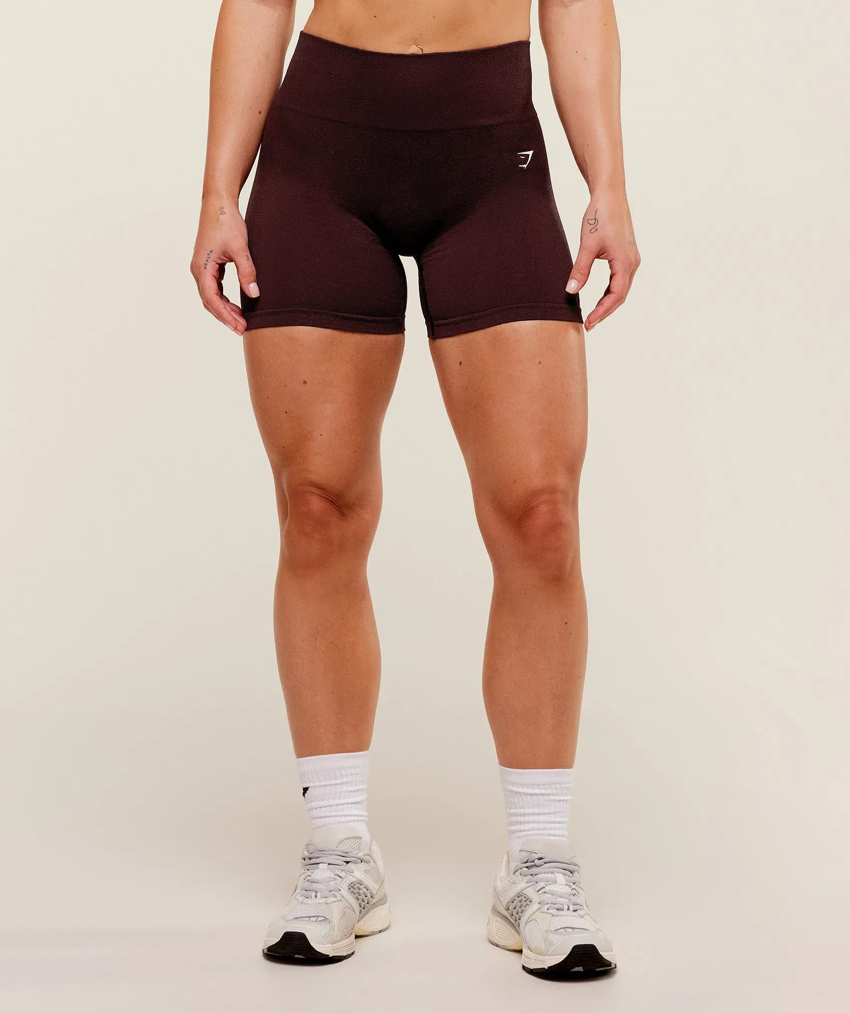Women's Gymshark Adapt Fleck Seamless Shorts Cherry Purple