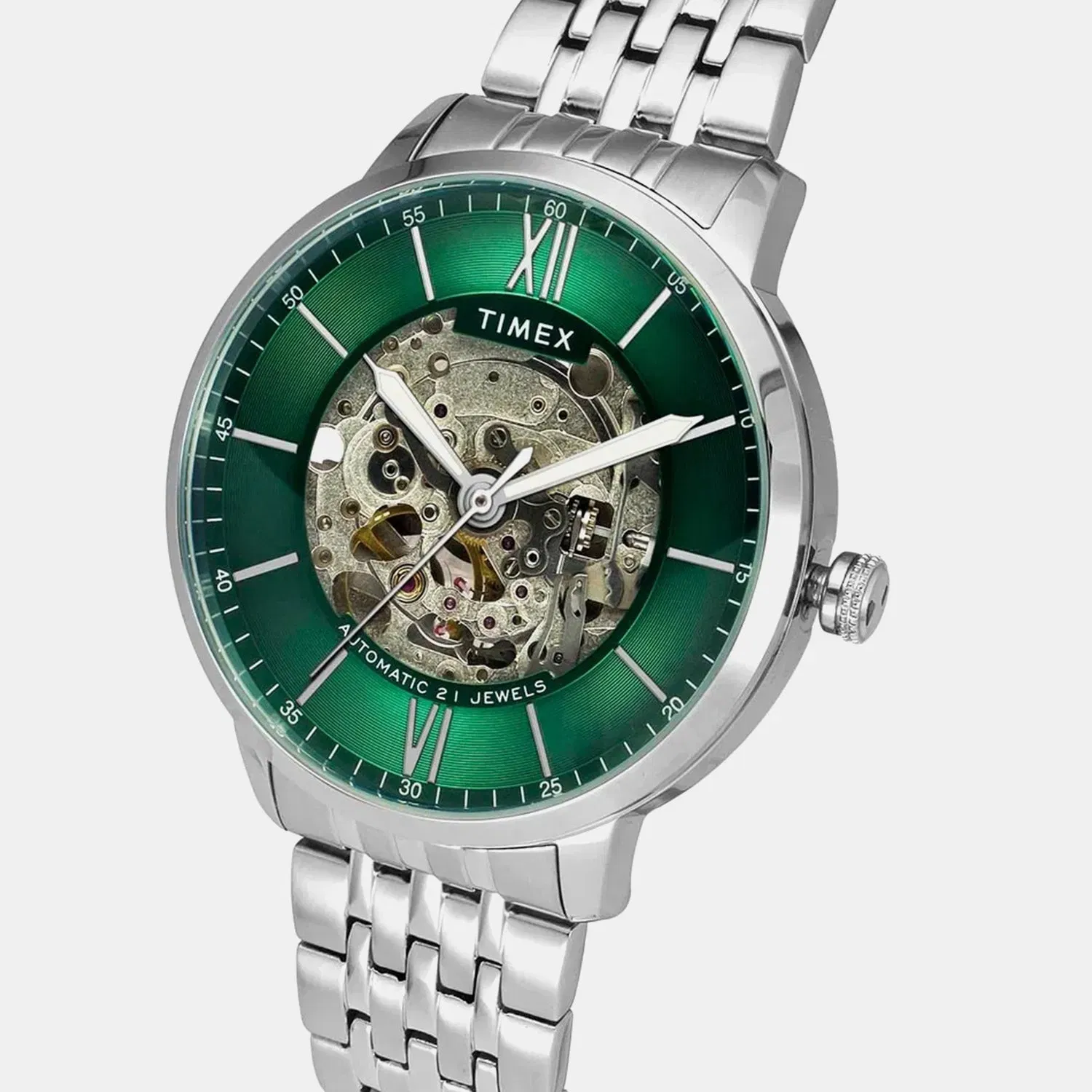 Timex Signio Men Automatic Dial Analog Stainless Steel Watch Tweg23502