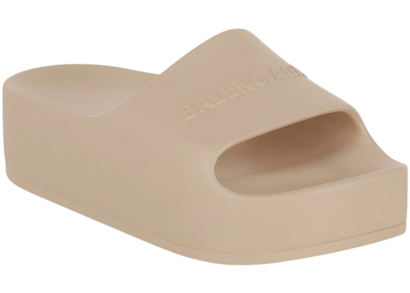 Balenciaga Chunky Slide Sand Beige Womens
