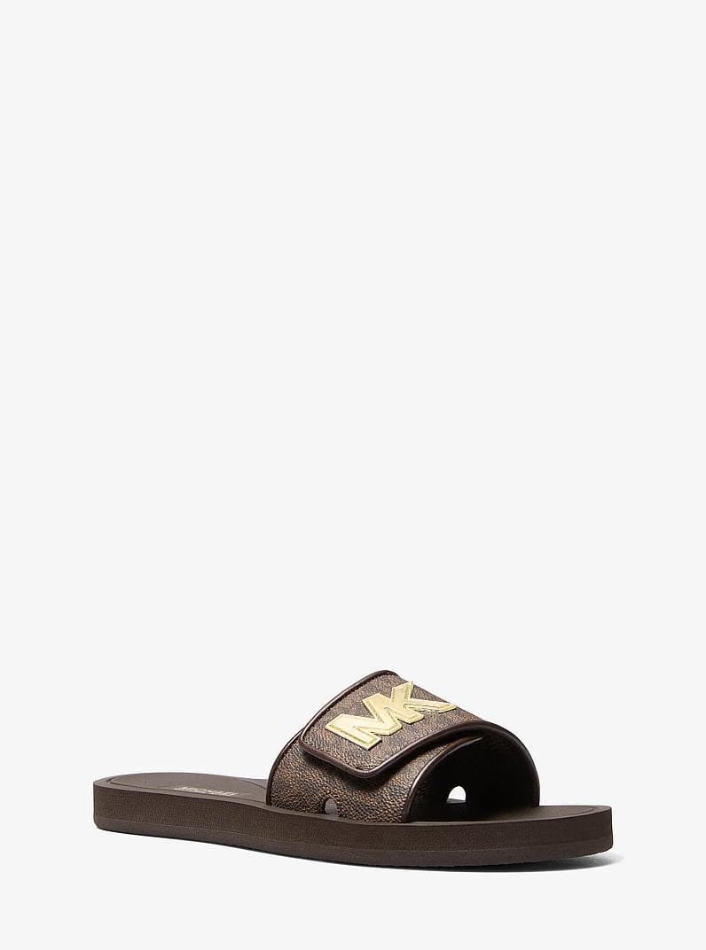 Michael Kors Palmer Signature Logo Slide Sandal