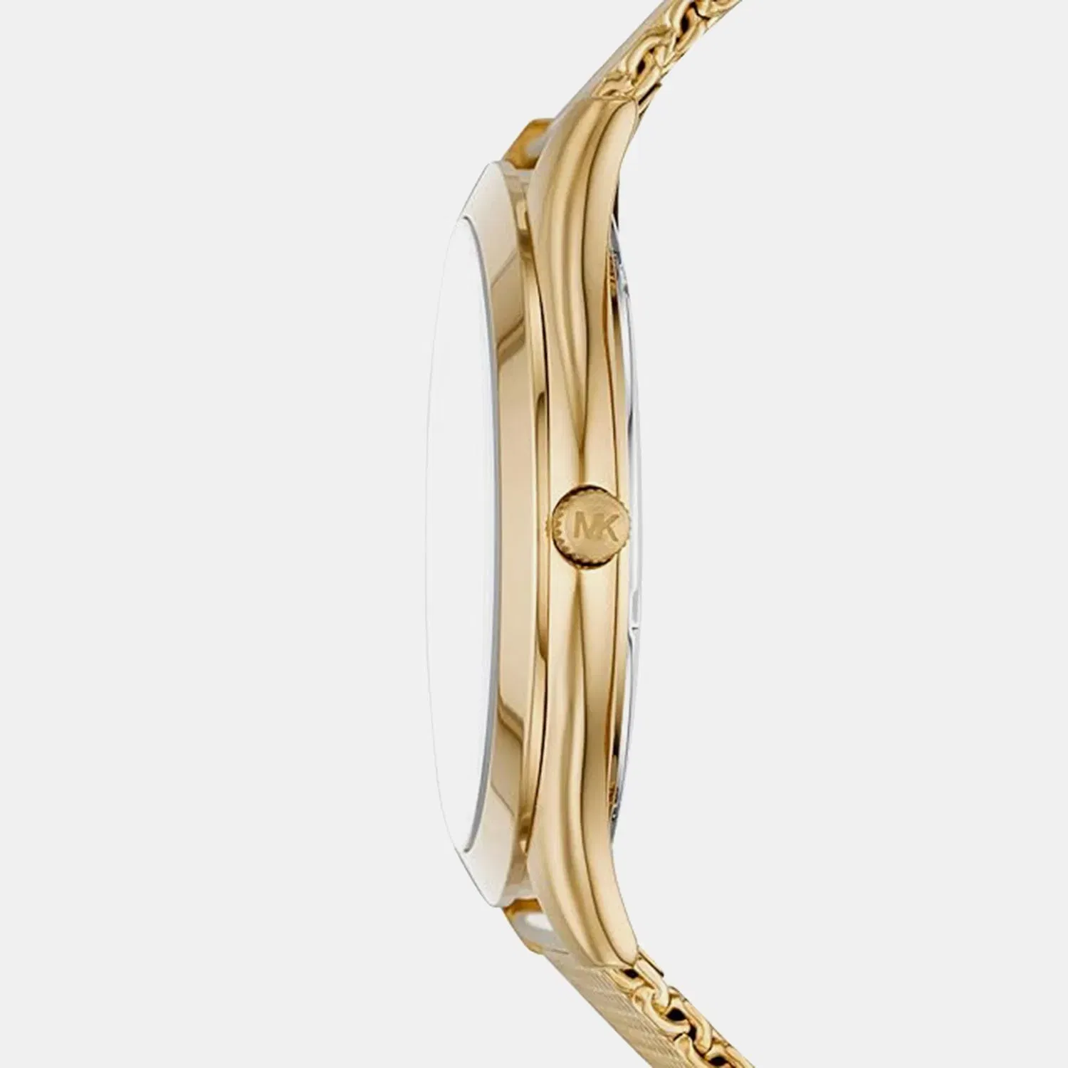 Michael Kors Slim Runway Men Quartz Gold Dial Analog Stainless Steel Watch Mk8625