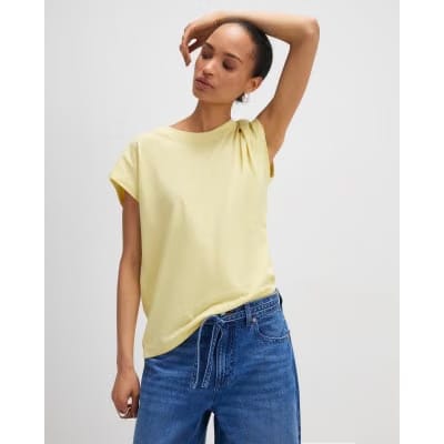 Yellow Grown On Sleeve T-Shirt