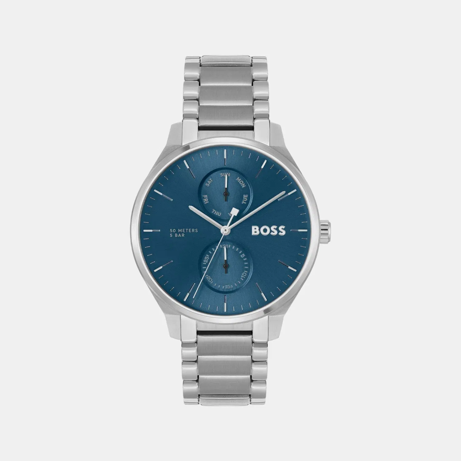 Boss Tyler Men Quartz Blue Dial Chronograph Stainless Steel Watch 1514106