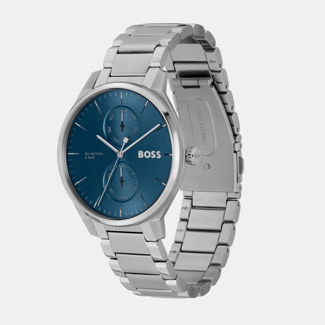 Boss Tyler Men Quartz Blue Dial Chronograph Stainless Steel Watch 1514106