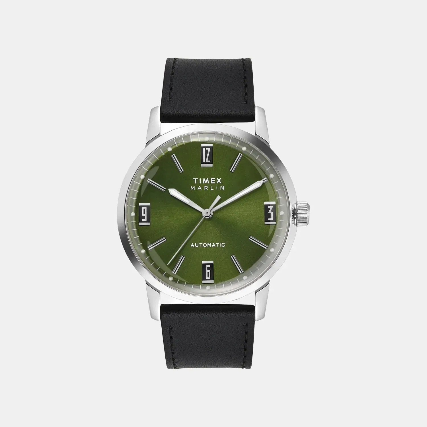 Timex Marlin Men Automatic Dial Analog Leather Watch Tweg26700