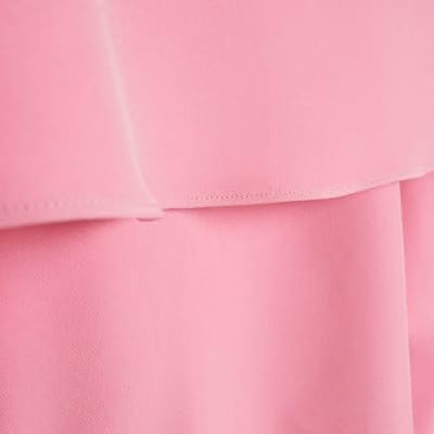 Pink Cape Mini Dress