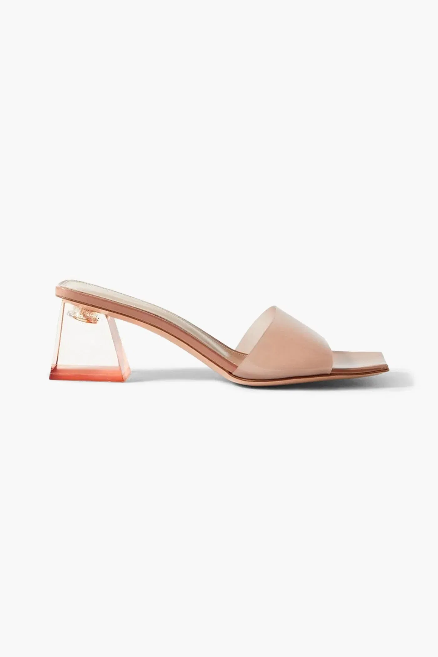 Gianvito Rossi 55 Pvc Mules Neutral Women's