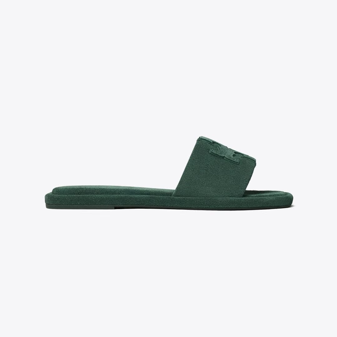 Tory Burch Double T Sport Slide WARM TEAL / WARM TEAL
