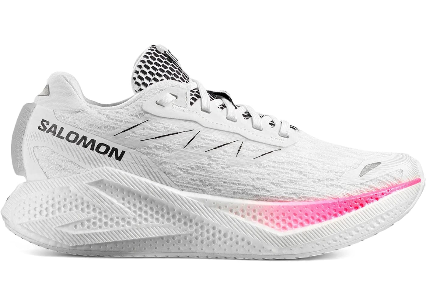 Salomon Aero Glide 4 White Black Pink Womens