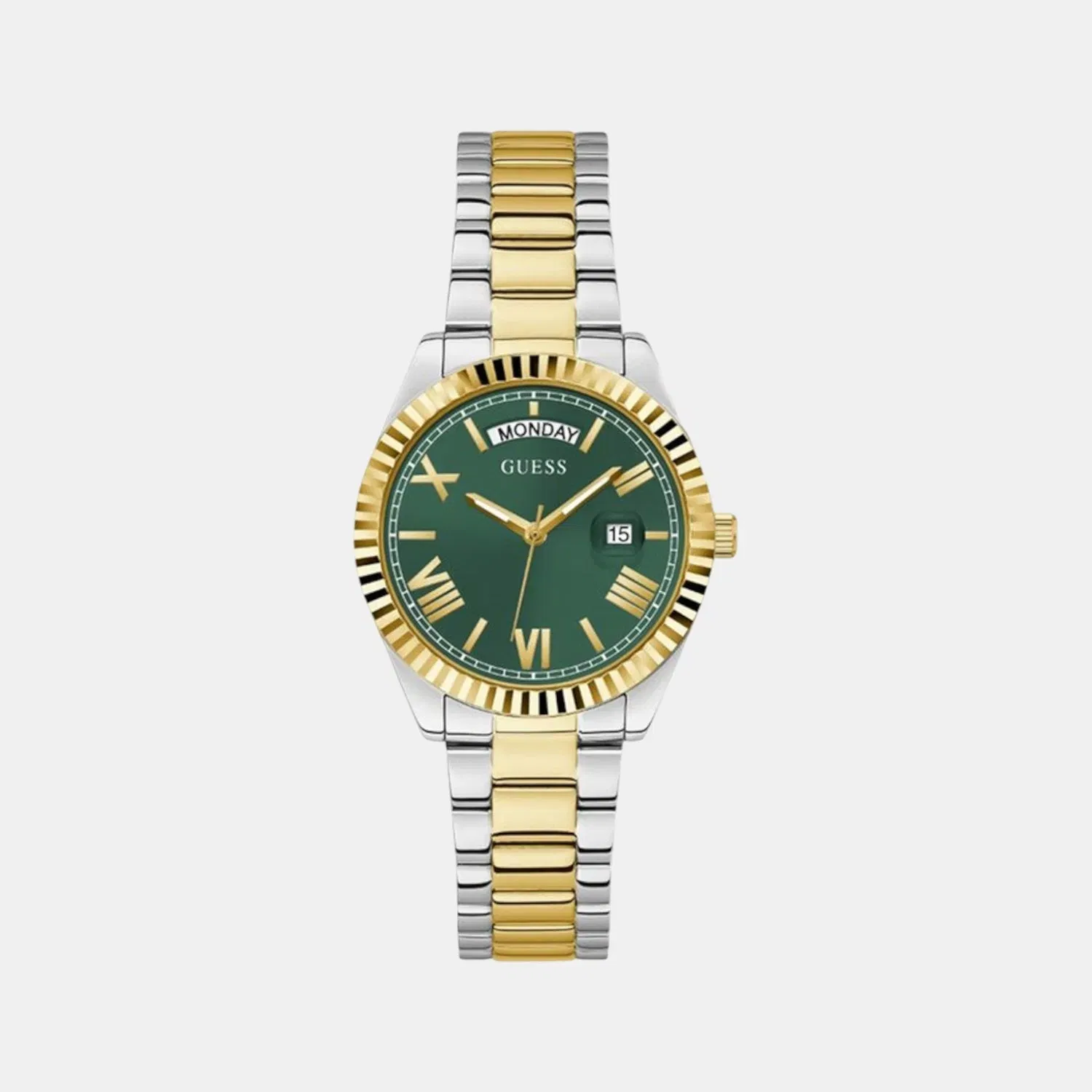 Guess Gd Luna Women Quartz Green Dial Analog Stainless Steel Gw0308L5