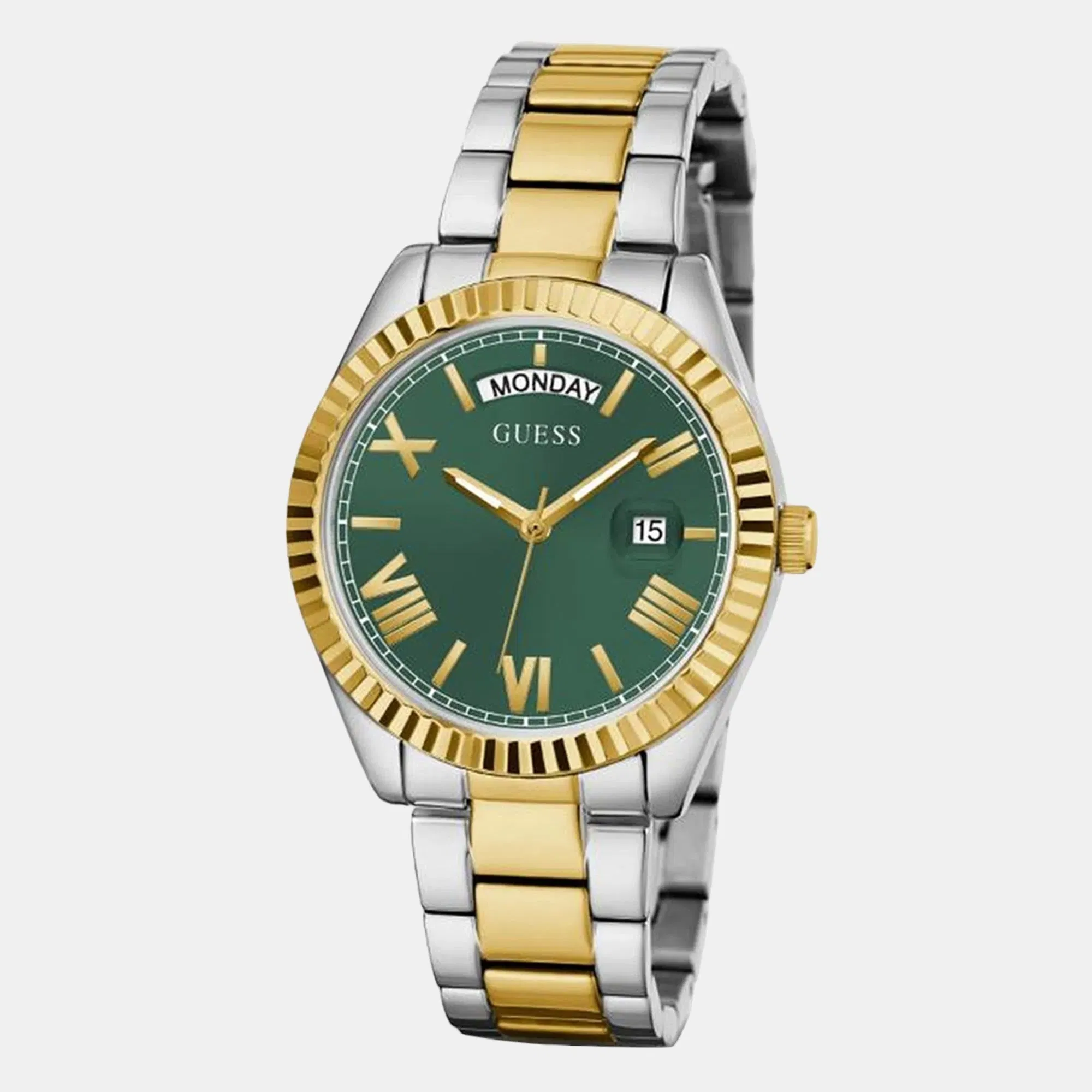 Guess Gd Luna Women Quartz Green Dial Analog Stainless Steel Gw0308L5