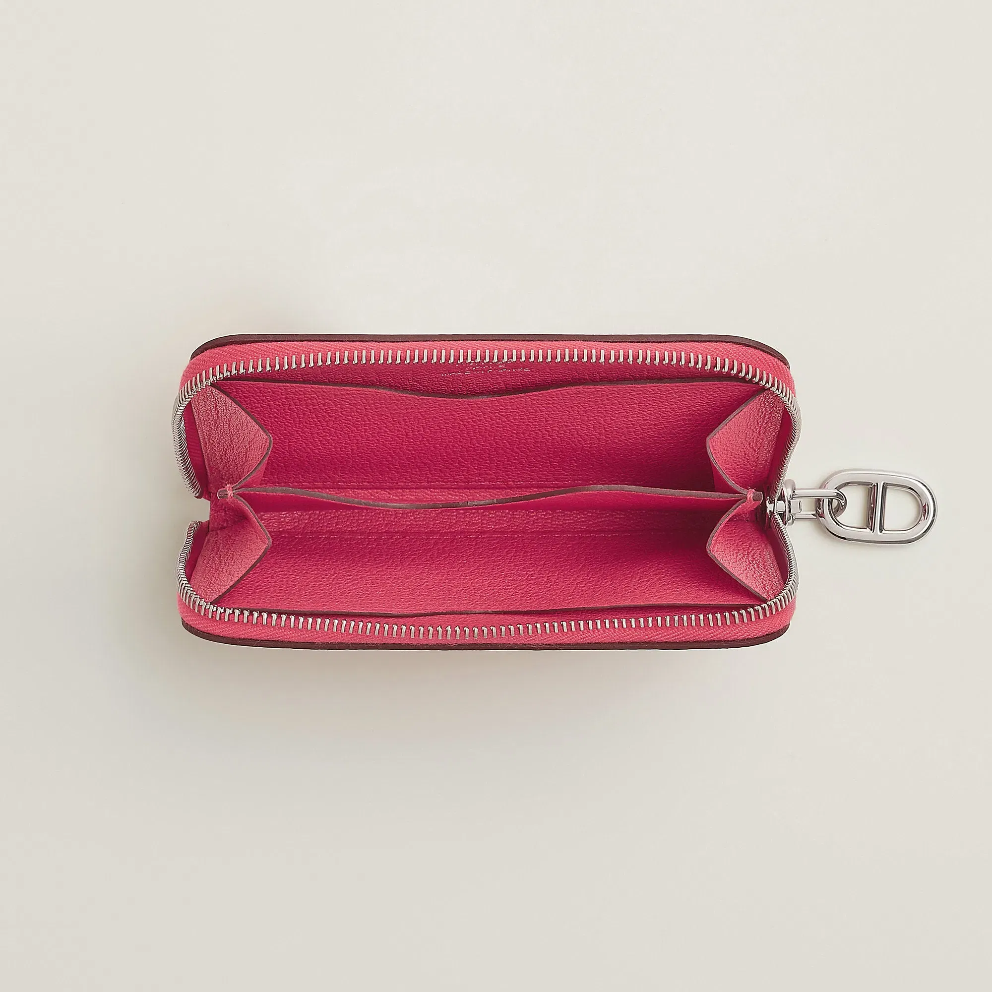 Hermes Zipengo Chaine D'Ancre Compact Card Holder Poussire