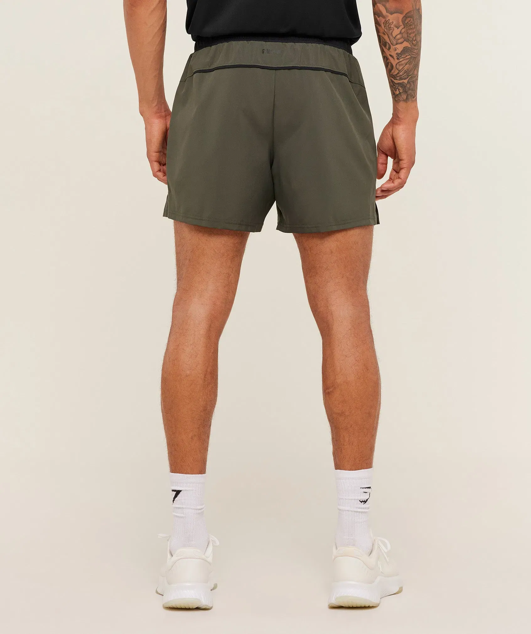 Gymshark Arrival Contrast Shorts - Strength Green/Black