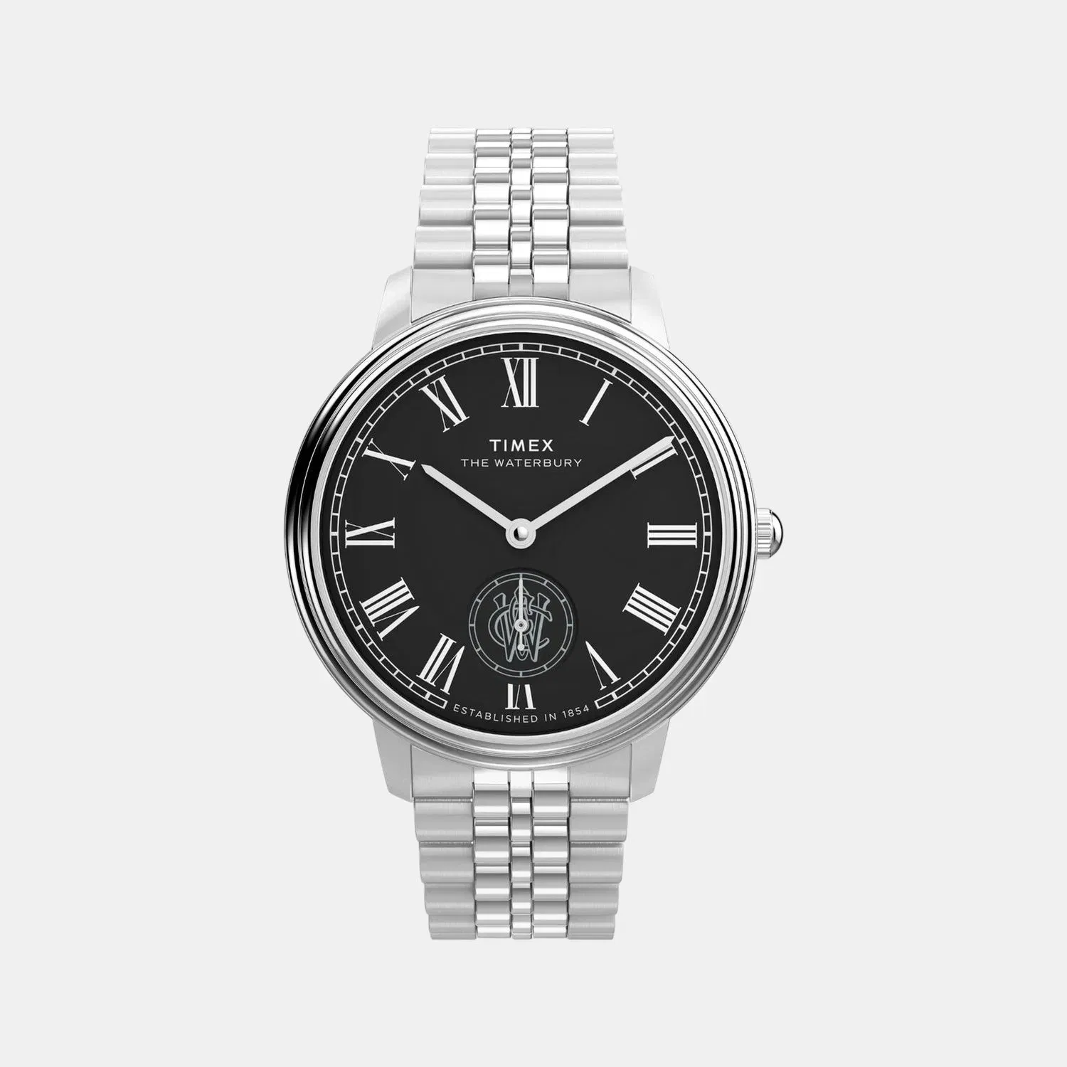 Timex Men Quartz Black Dial Analog Stainless Steel Watch Tw2Y23300Uj