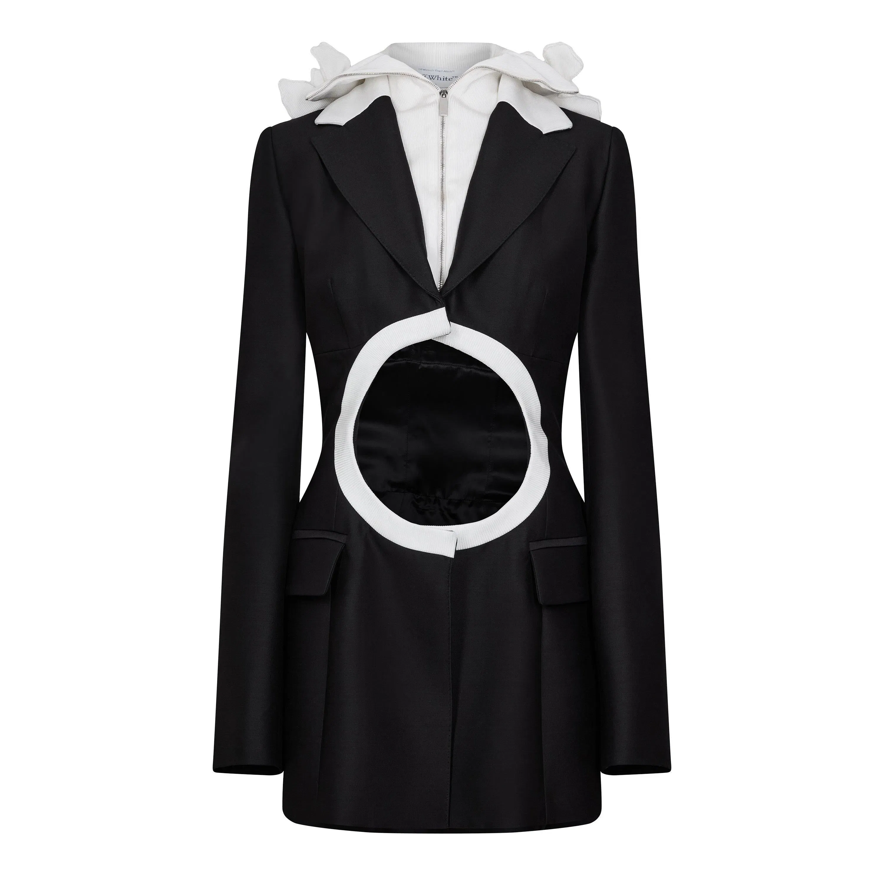 Suit Panelled Fitted Suit Jacket