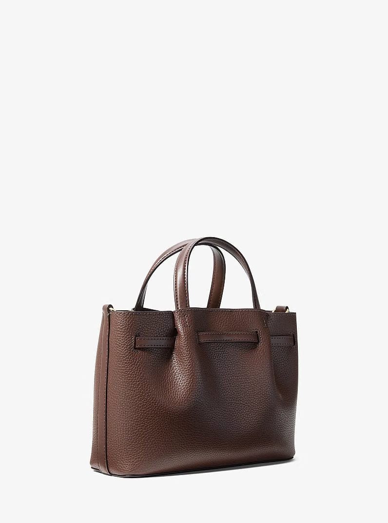 Michael Kors Carson Small Pebbled Leather Satchel Nutmeg
