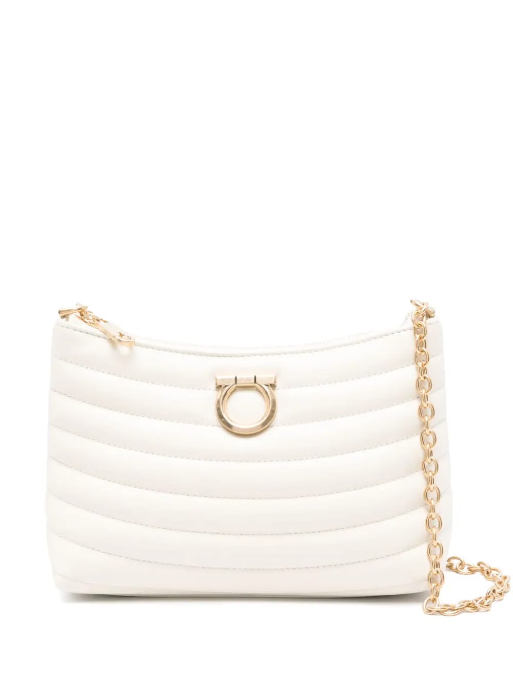 Gancini-plaque shoulder bag