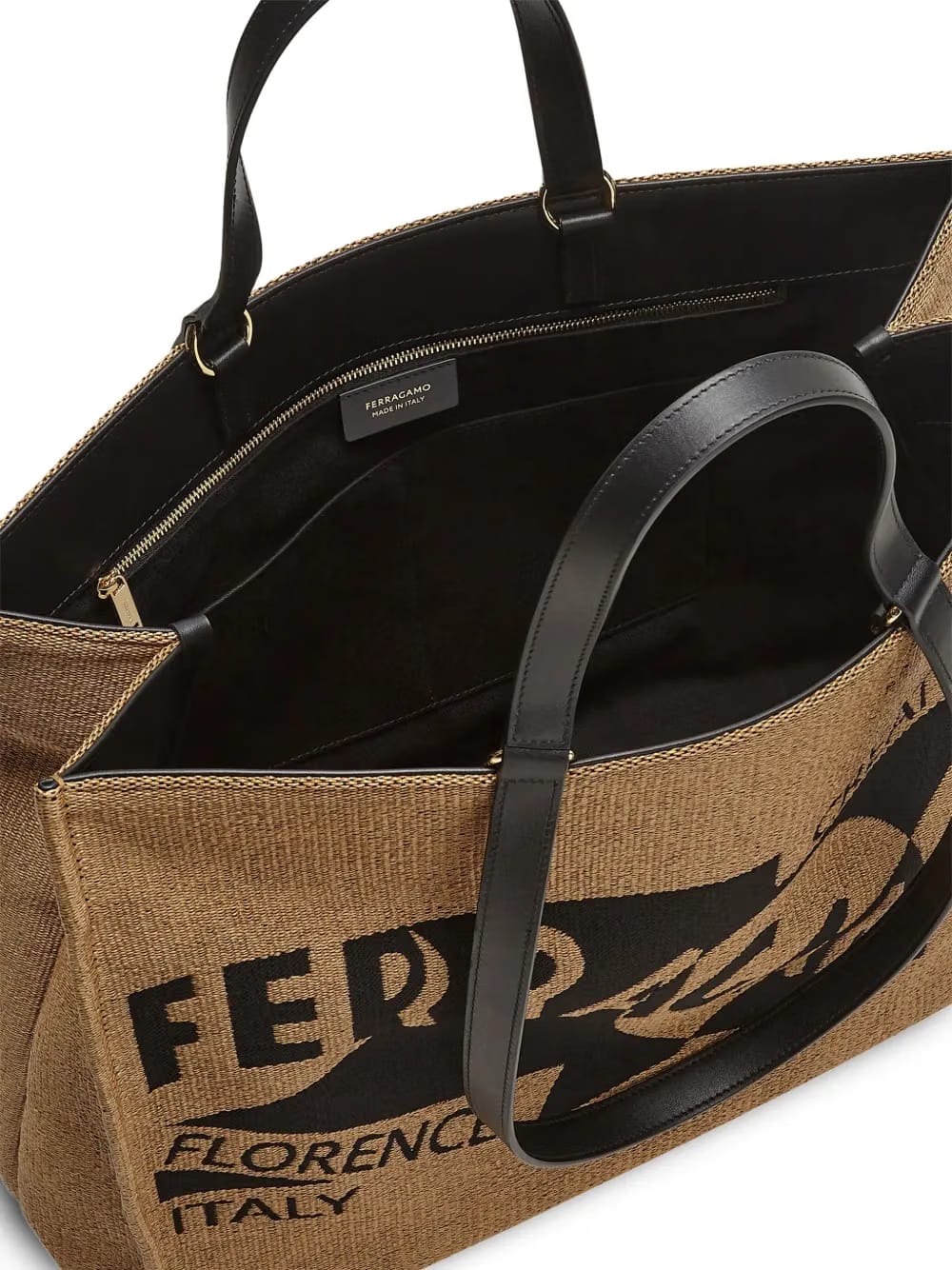 large Venna logo-embroidered tote bag