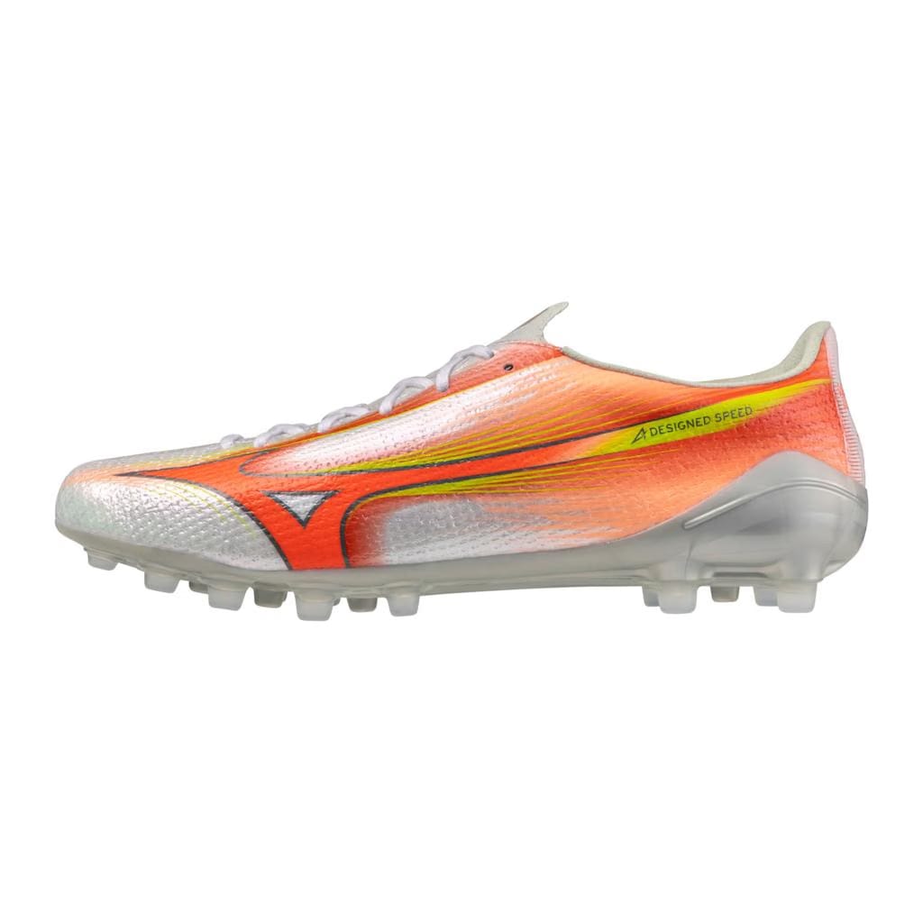 Mizuno Alpha Iii Elite Ag Artificial Grass Soccer Cleat White Lava Orange
