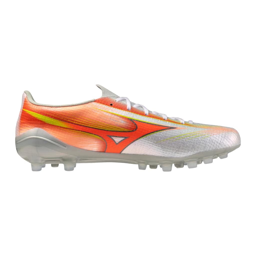 Mizuno Alpha Iii Elite Ag Artificial Grass Soccer Cleat White Lava Orange