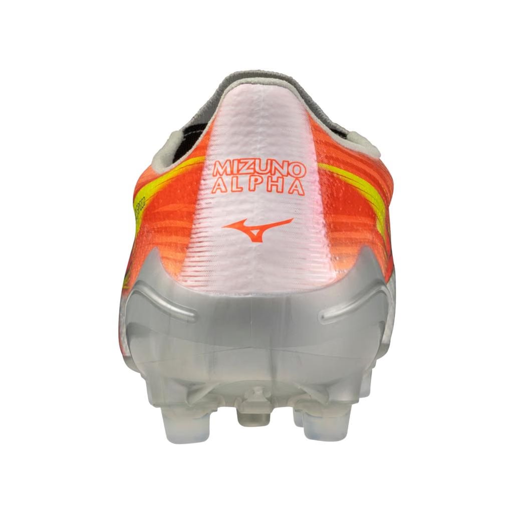 Mizuno Alpha Iii Elite Ag Artificial Grass Soccer Cleat White Lava Orange