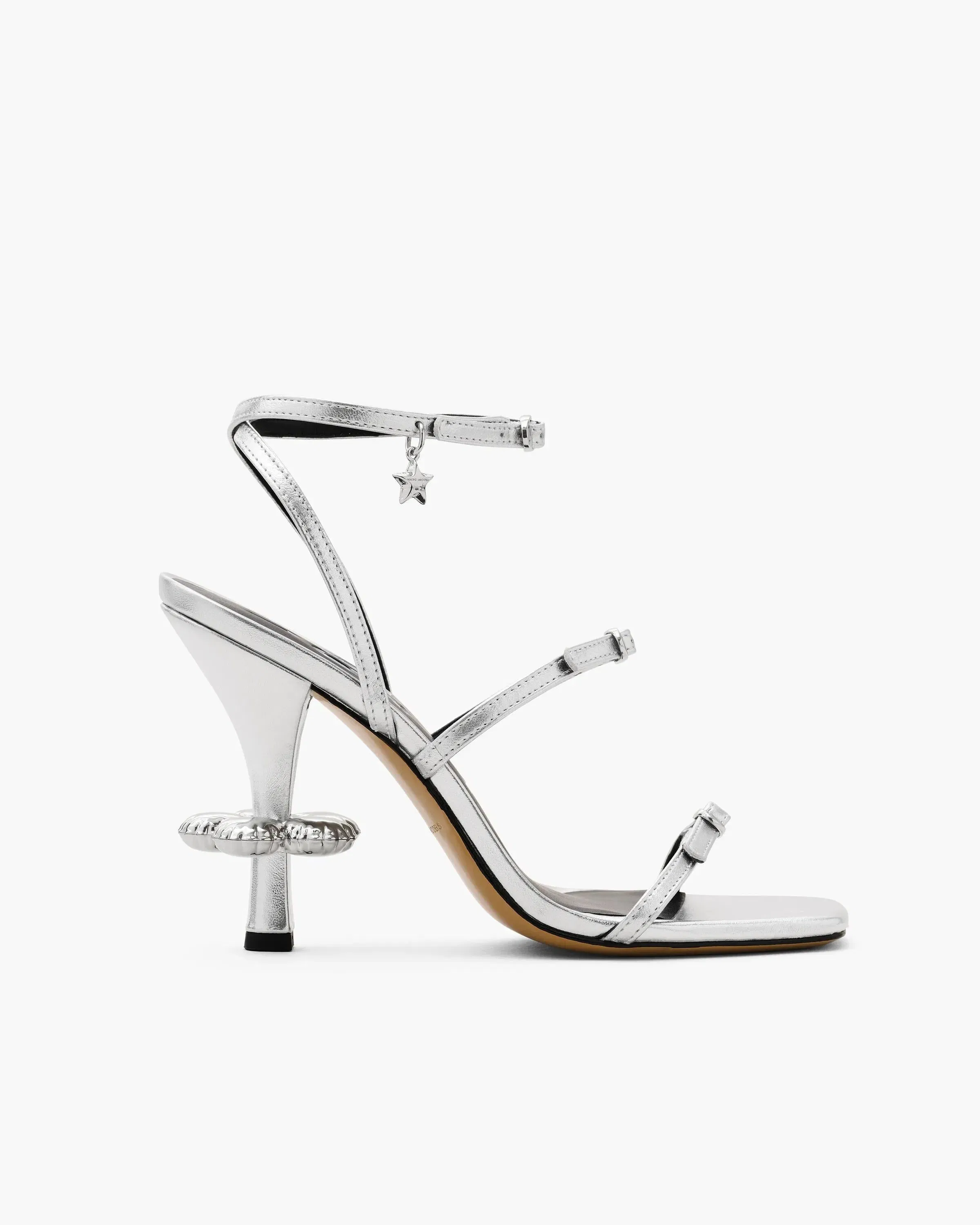 The Metallic Leather Daisy Heel