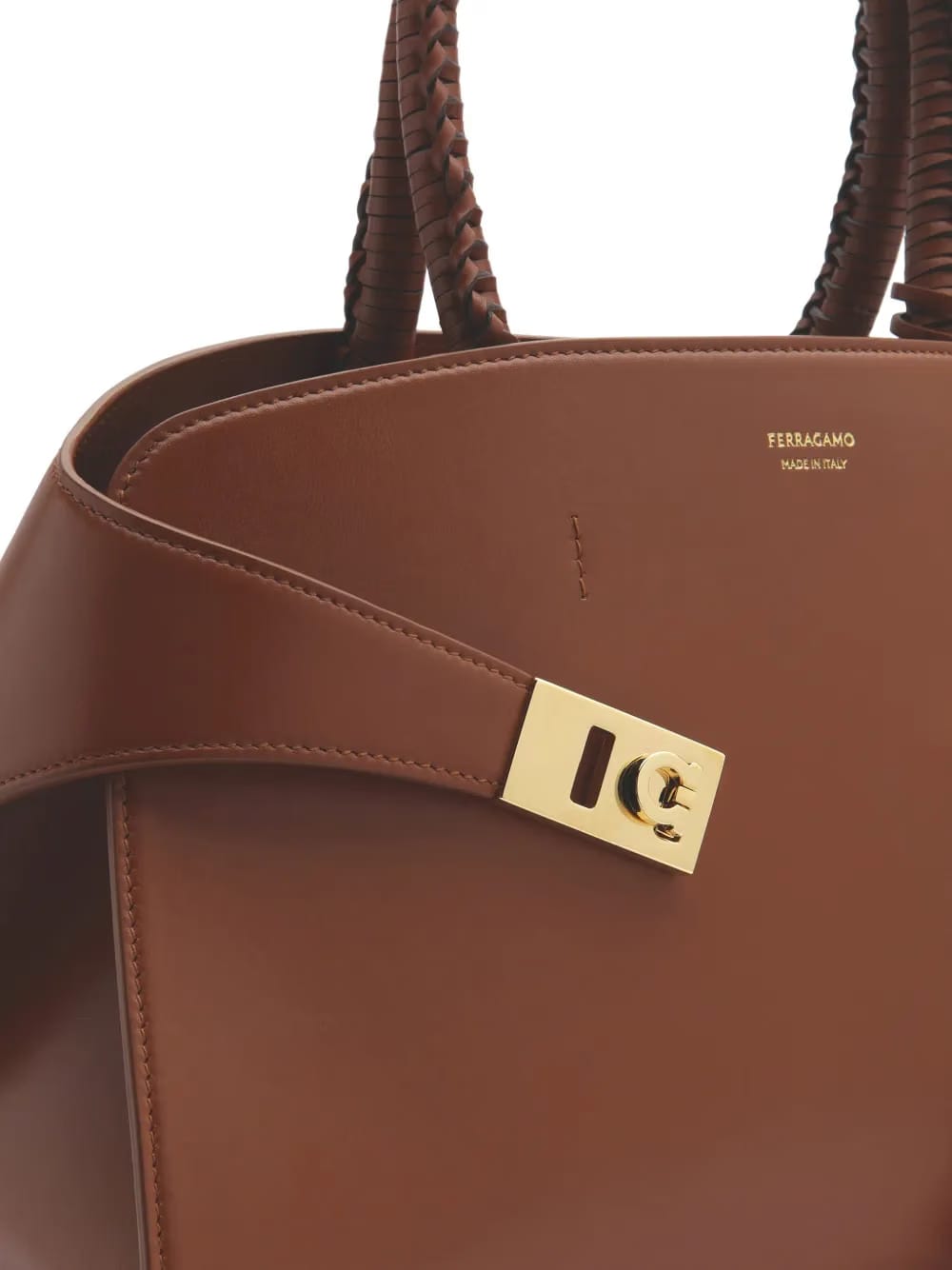 small The Hug leather tote bag