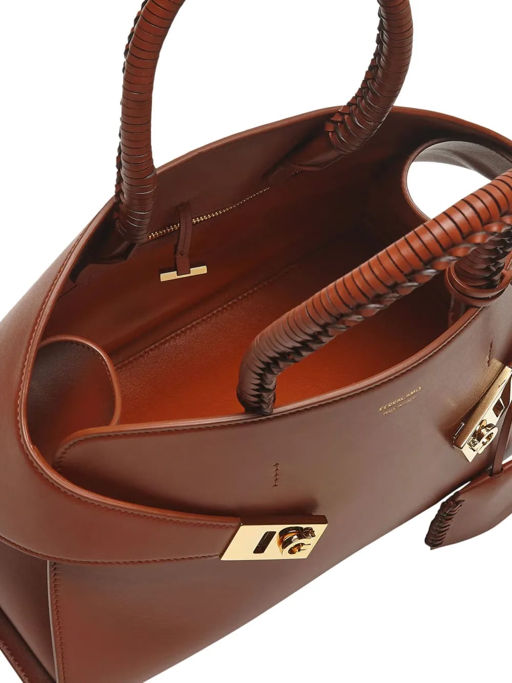small The Hug leather tote bag