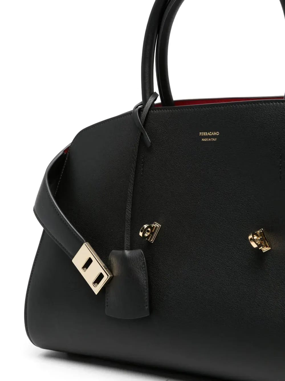 medium Hug leather tote bag