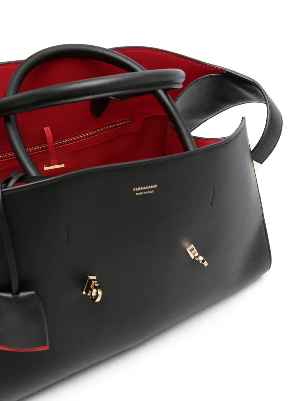 medium Hug leather tote bag