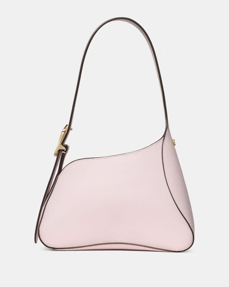 KateSpade 454 Sculpted Shoulder Bag Shimmer Pink
