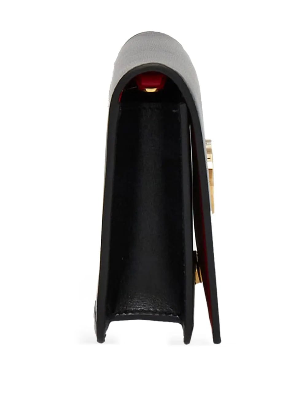 Double Gancini leather mini bag
