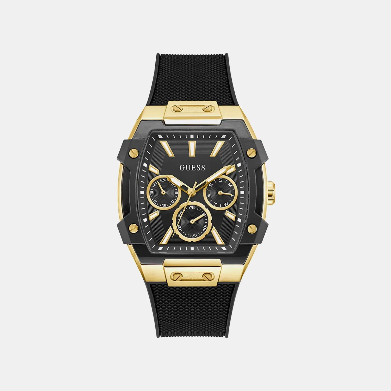 Guess Gt Phoenix Men Quartz Black Dial Analog Stainless Steel Gw0956G2