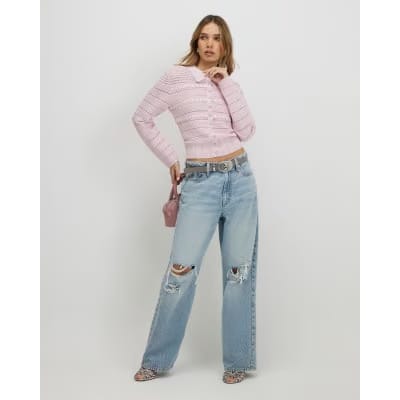 Pink Daisy Cardigan